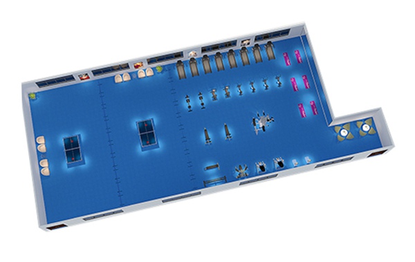 150平方健身房配置方案-广西YABO.COM体育健身器材有限公司